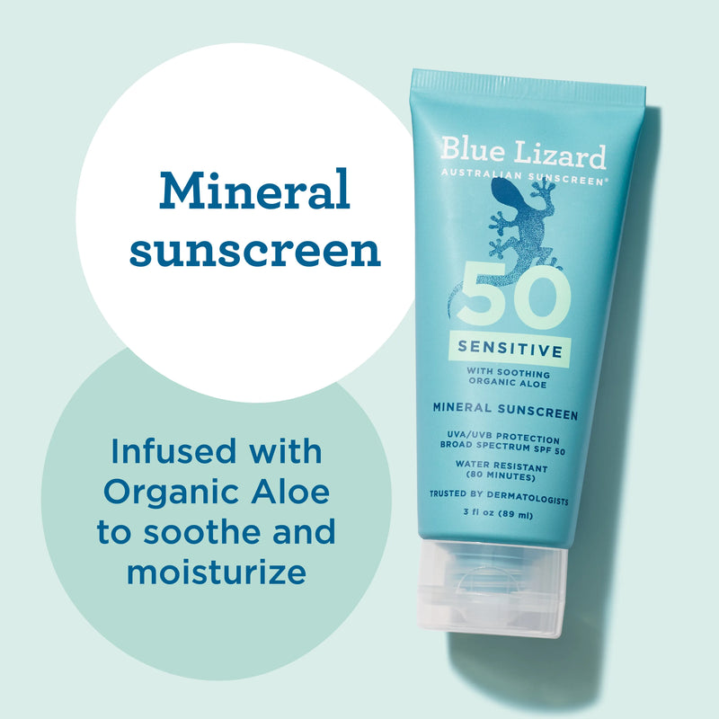 Sensitive Mineral SPF 50 Sunscreen Lotion, Manufacturer pack shot